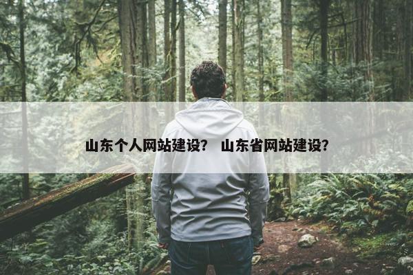 山东个人网站建设？ 山东省网站建设？