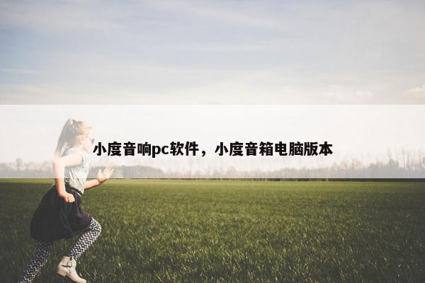 小度音响pc软件，小度音箱电脑版本