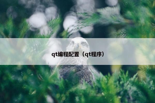 qt编程配置（qt程序）