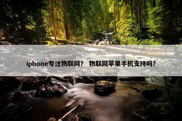 iphone专注物联网？ 物联网苹果手机支持吗？