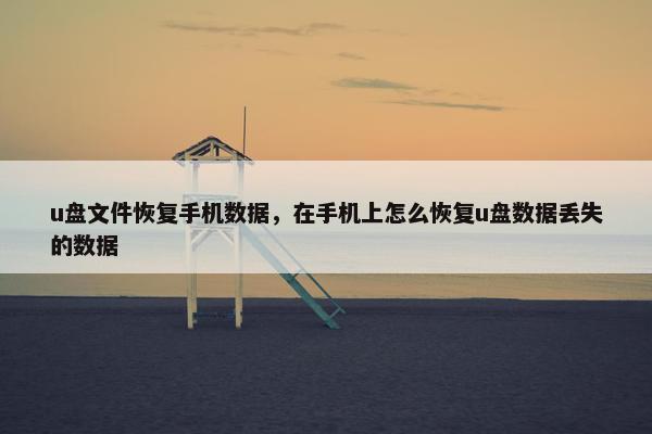u盘文件恢复手机数据，在手机上怎么恢复u盘数据丢失的数据