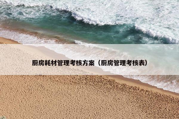 厨房耗材管理考核方案（厨房管理考核表）