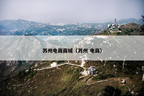 苏州电商商城（苏州 电商）