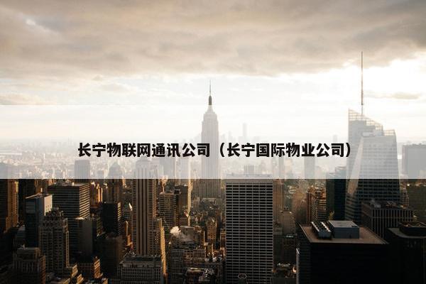 长宁物联网通讯公司（长宁国际物业公司）