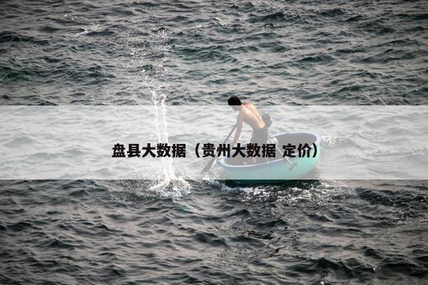 盘县大数据（贵州大数据 定价）