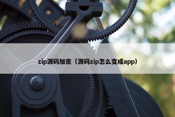 zip源码加密（源码zip怎么变成app）
