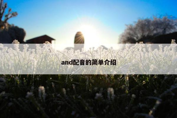 and配音的简单介绍