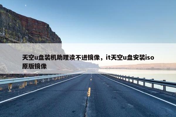 天空u盘装机助理读不进镜像，it天空u盘安装iso原版镜像