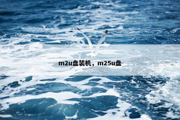 m2u盘装机，m25u盘
