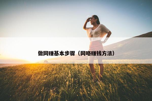 做网赚基本步骤(网咯赚钱方法)