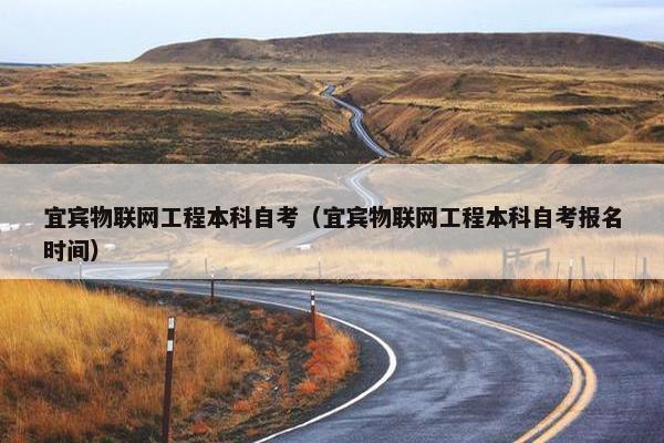 宜宾物联网工程本科自考(宜宾物联网工程本科自考报名时间)