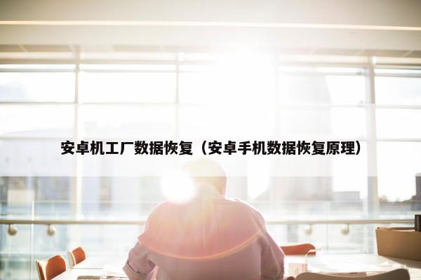 安卓机工厂数据恢复(安卓手机数据恢复原理)