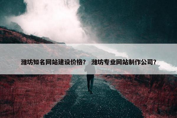 潍坊知名网站建设价格？ 潍坊专业网站制作公司？