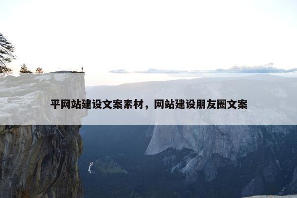 平网站建设文案素材,网站建设朋友圈文案