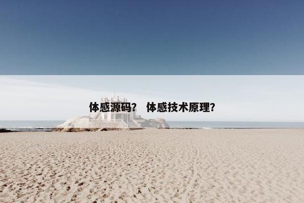体感源码？ 体感技术原理？