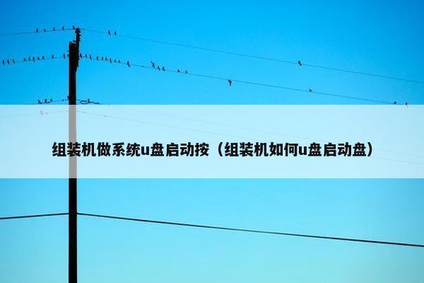 组装机做系统u盘启动按(组装机如何u盘启动盘) 组装机做系统u盘启动按(组装机如何u盘启动盘)