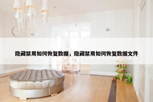 隐藏禁用如何恢复数据，隐藏禁用如何恢复数据文件