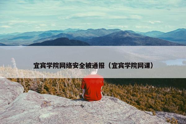 宜宾学院网络安全被通报（宜宾学院网课）