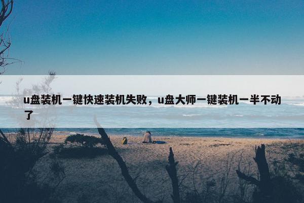 u盘装机一键快速装机失败，u盘大师一键装机一半不动了