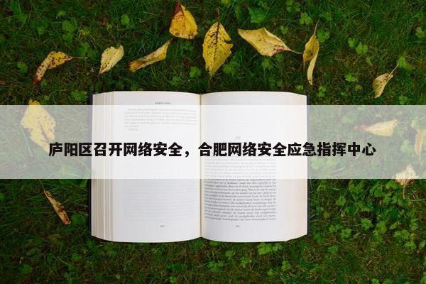 庐阳区召开网络安全，合肥网络安全应急指挥中心