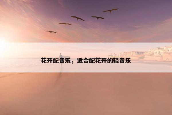 花开配音乐，适合配花开的轻音乐