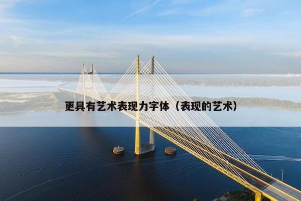 更具有艺术表现力字体(表现的艺术)