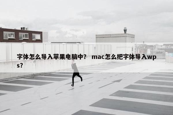 字体怎么导入苹果电脑中？ mac怎么把字体导入wps？