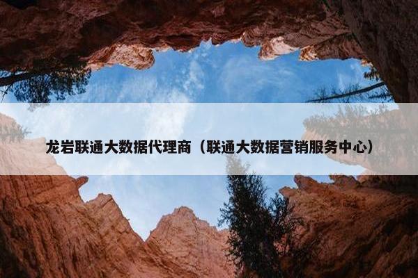 龙岩联通大数据代理商(联通大数据营销服务中心)