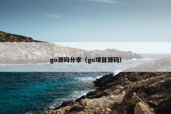 go源码分享（go项目源码）