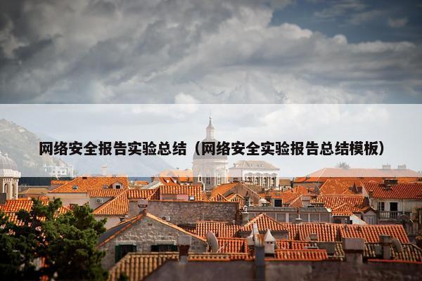 网络安全报告实验总结(网络安全实验报告总结模板)