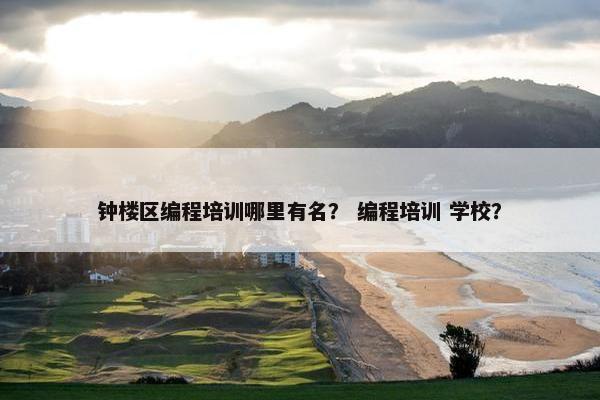 钟楼区编程培训哪里有名？ 编程培训 学校？