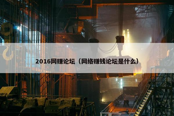 2016网赚论坛（网络赚钱论坛是什么）