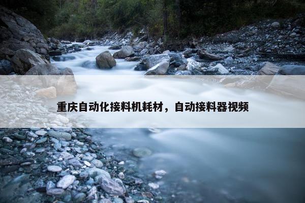 重庆自动化接料机耗材，自动接料器视频