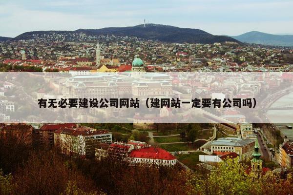有无必要建设公司网站（建网站一定要有公司吗）