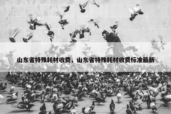 山东省特殊耗材收费，山东省特殊耗材收费标准最新