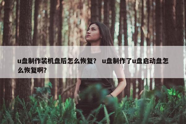 u盘制作装机盘后怎么恢复？ u盘制作了u盘启动盘怎么恢复啊？