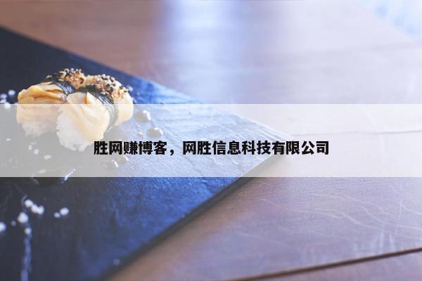 胜网赚博客，网胜信息科技有限公司