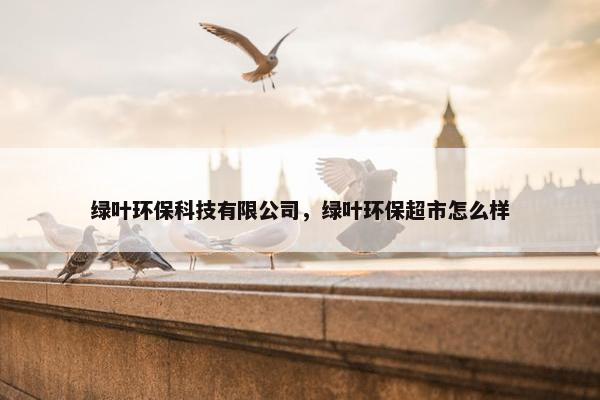绿叶环保科技有限公司，绿叶环保超市怎么样