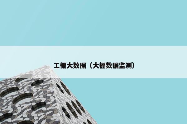 工棚大数据(大棚数据监测) 工棚大数据(大棚数据监测)