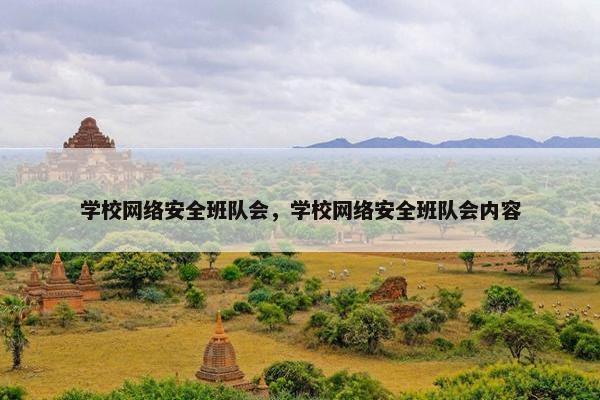 学校网络安全班队会，学校网络安全班队会内容