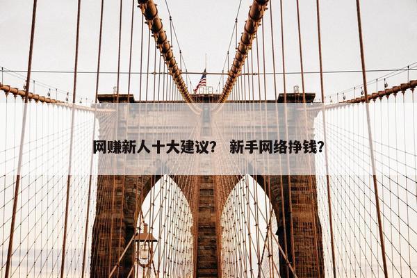 网赚新人十大建议？ 新手网络挣钱？