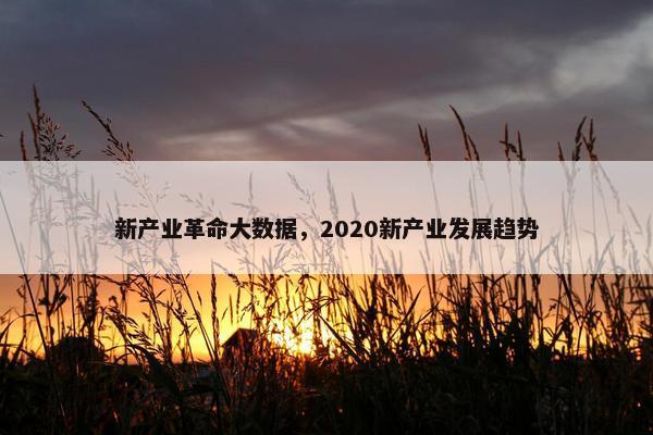 新产业革命大数据，2020新产业发展趋势