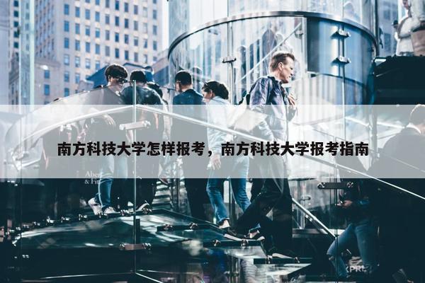 南方科技大学怎样报考,南方科技大学报考指南