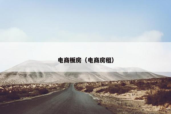 电商板房(电商房租)