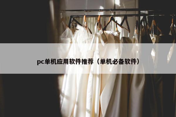 pc单机应用软件推荐（单机必备软件）