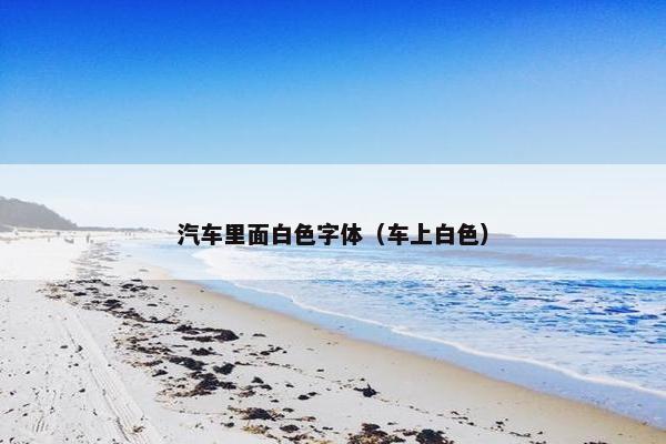 汽车里面白色字体(车上白色) 汽车里面白色字体(车上白色)