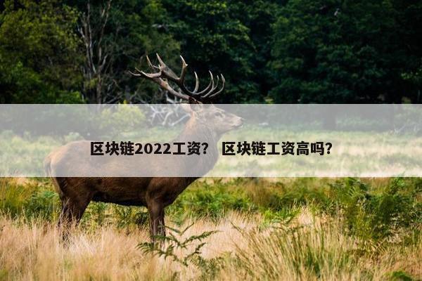区块链2022工资？ 区块链工资高吗？