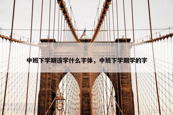 中班下学期该学什么字体，中班下学期学的字