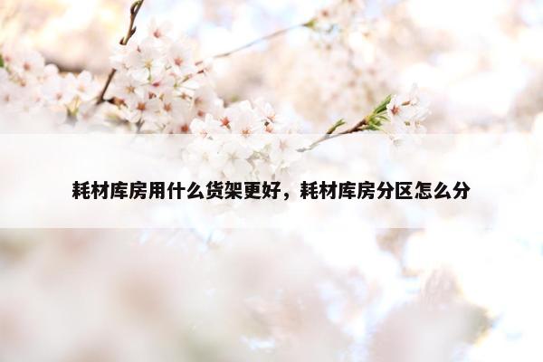 耗材库房用什么货架更好，耗材库房分区怎么分