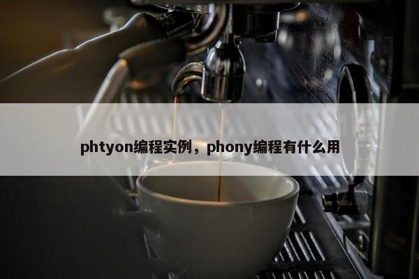 phtyon编程实例，phony编程有什么用